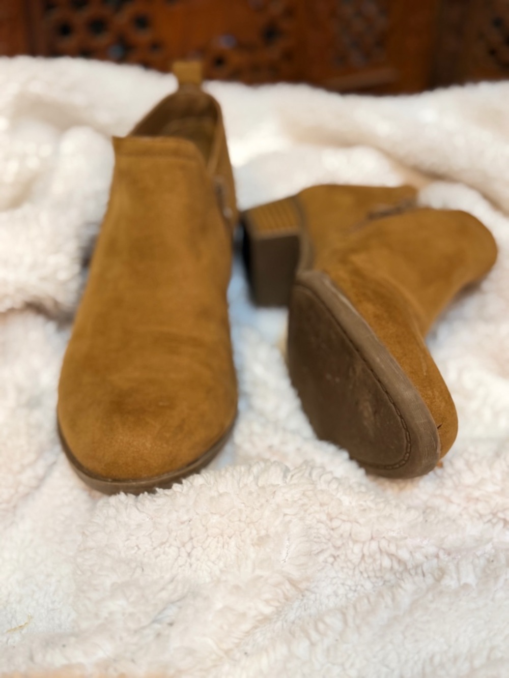 🤎 Torrid Tan Ankle Booties – Size 7.5🤎